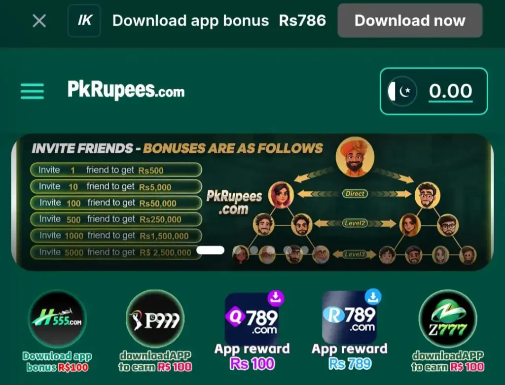 pkrupees game